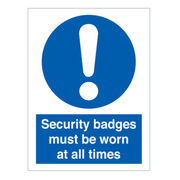 Security Badge Sign
